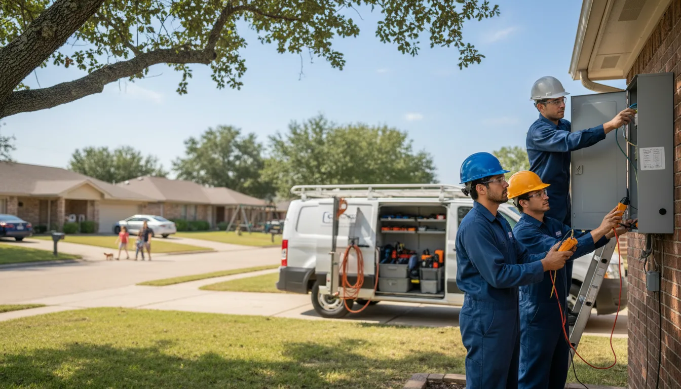 Certified electrician providing emergency electrical services in Wheatley, AR